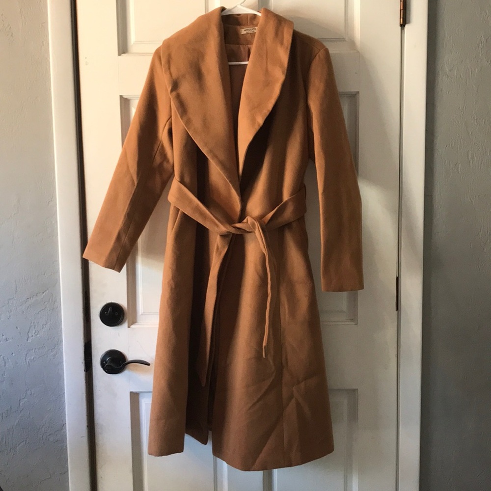 Hotouch women wool blend pea coat